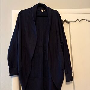 Banana Republic Navy Blue Women's Sweatshirt Cardigan